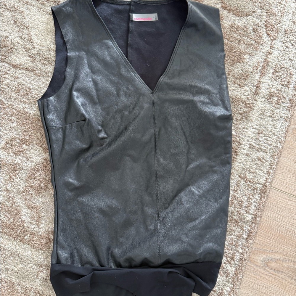 Commando Black Sleeveless Bodysuit